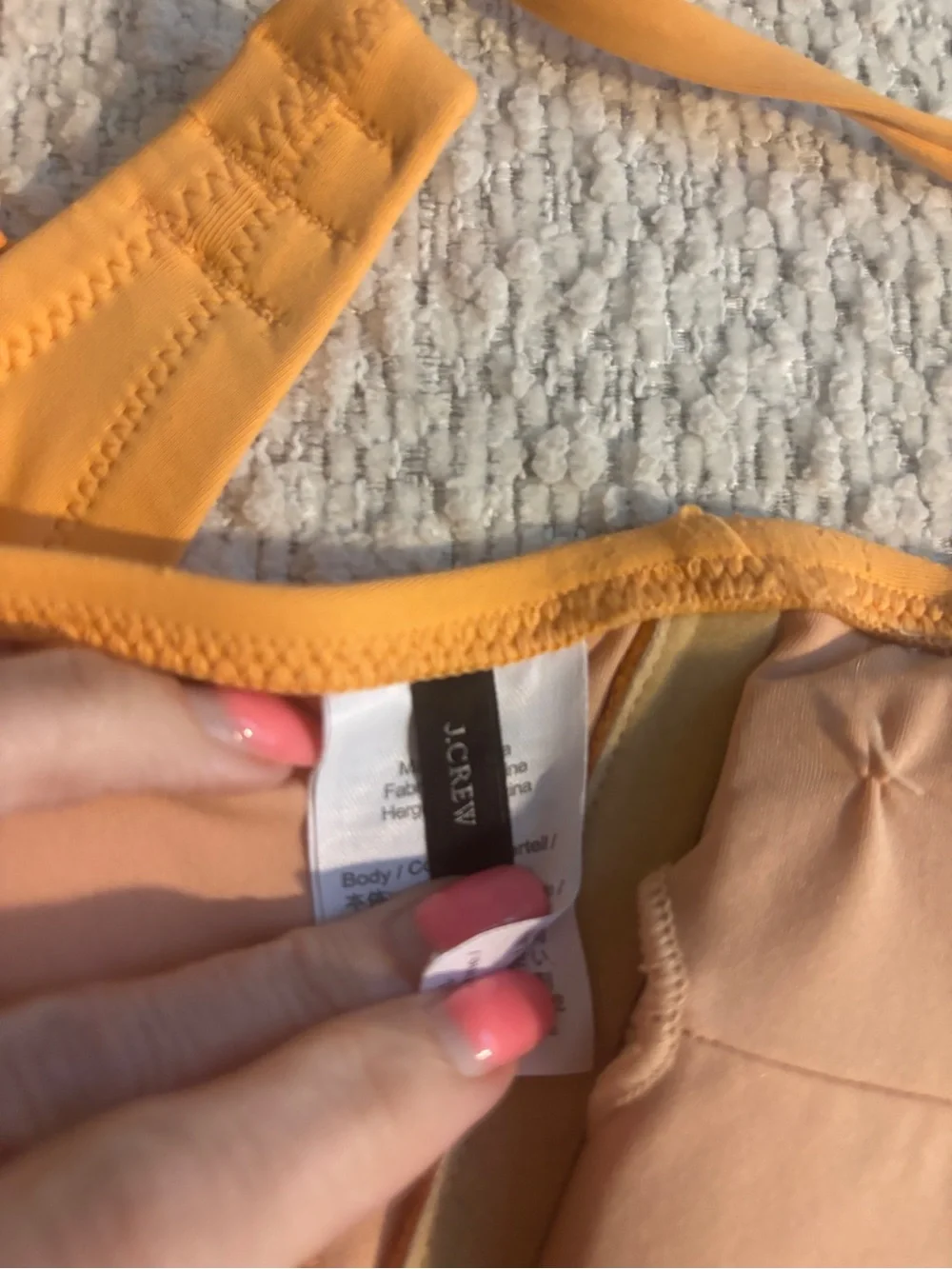 NWT J. Crew Yellow Bandeau with Floral Tie-Side Bikini Bottoms - Picture 6 of 8